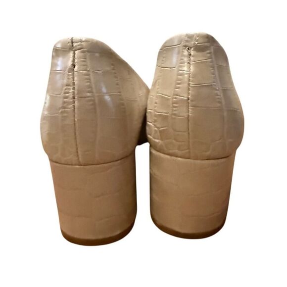 Tory Burch Gigi Croc Embossed Pointed Toe Pump Sz. 5.5 - Picture 4 of 9